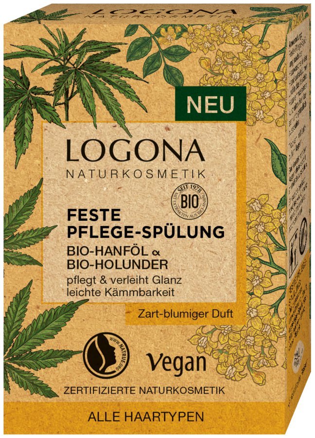 Logona dry hair rinse Hemp & Holunder, 60g - firstorganicbaby