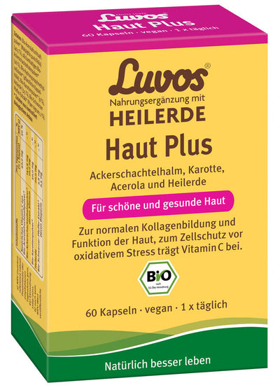 Luvos Nahrungsergänzung mit Heilerde Luvos Haut Plus Kapseln, 60St - firstorganicbaby