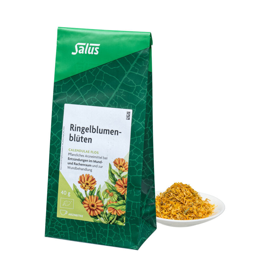 Calendulae flos vegetable medicine in the event of inflammation in the mouth and throat and for wound treatment