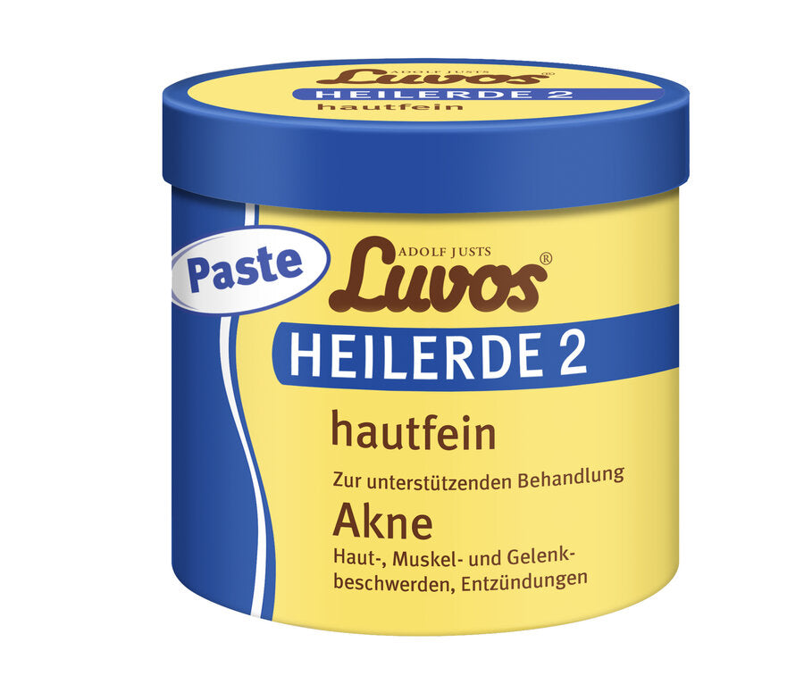 Luvos-Heilerde 2 Hot-fine paste is used as a facial mask, peeling, envelope, bandage and package