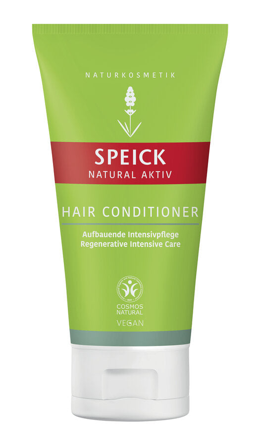 Intensive repair balm as an optimal care supplement after hair washing. Black oat and sugar beet extract supply the hair with moisture and important nutrients. For a strong and healthy hair structure. Fair trade argan oil gives a healthy shine. With the unique extract of the high alpine Speick plant from controlled biological game collection (KBW).
