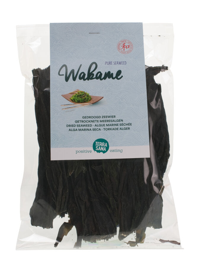 WAKAME is a dark green, smooth marine sea with a wonderful Umami taste. It is most often used in salads and soups. The wakame is growing in the super-clean Ise-Shima area in Japan.