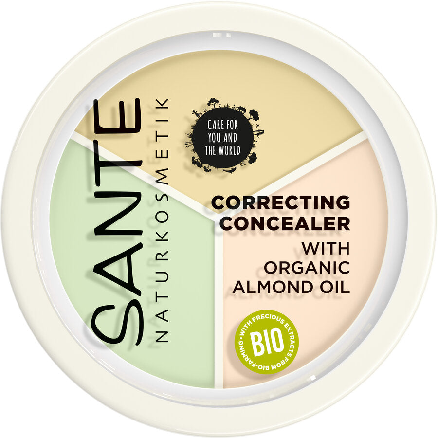 Sante Correcting Concealer Trio - Organic Almond Oil, High Opacity –  firstorganicbaby