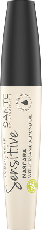 3 x Sante Mademoiselle Sensitive Mascara 01 Black - longer delivery time, 12ml - firstorganicbaby