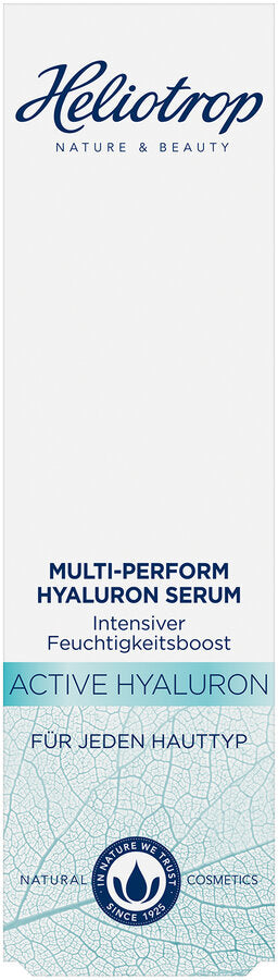 The highly effective multipeprage Hyaluron serum provides intensely moisture and prevents the skin. With its delicate melting texture, it quickly moves in and does not grease. The vitalizing formula with an active ingredient complex made of multi-effect hyaluron of natural origin and bio-granatable extract improves the moisture balance of the skin and gives a tighter and even complexion. "