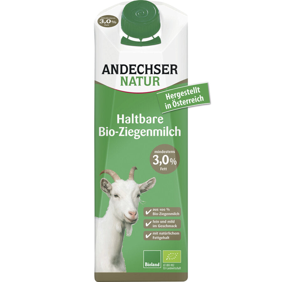 36 x Andechser Natur Bio Ziegen-H-Milk 3.0%, 1l - firstorganicbaby