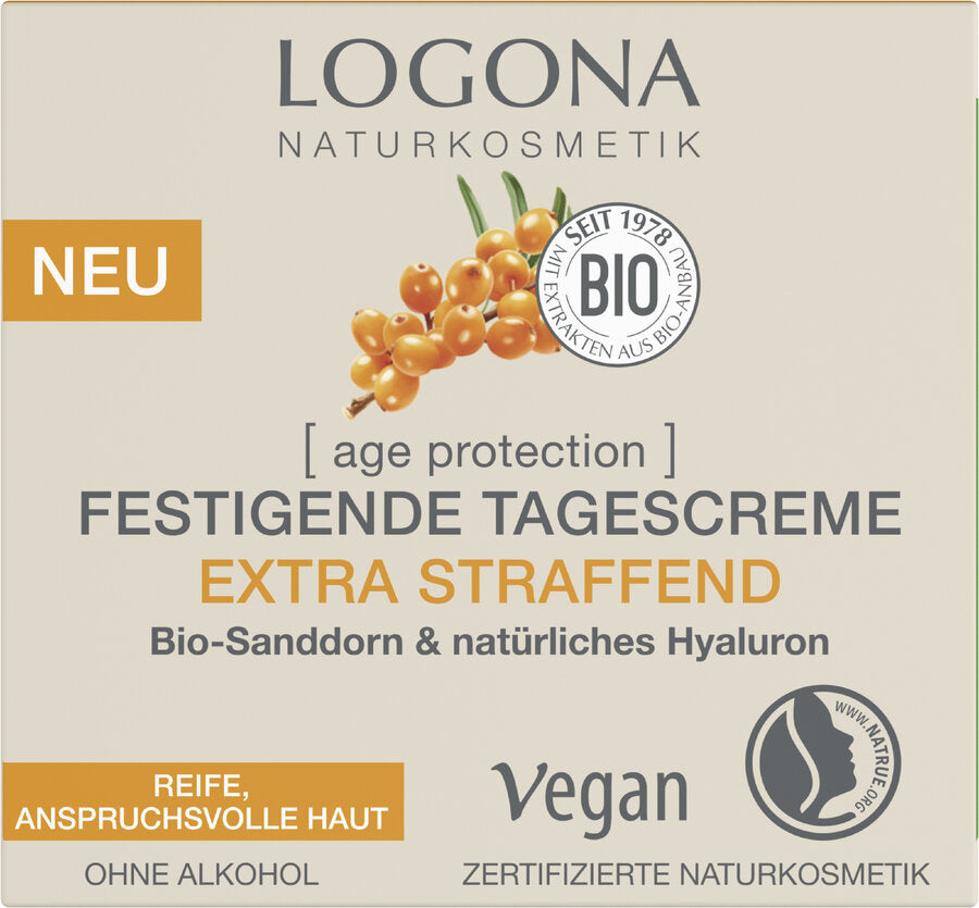 The logona consolidating daily cream extrasting protects the skin & maintains it with valuable moisture. High quality, vegan recipe with natural extracts.
