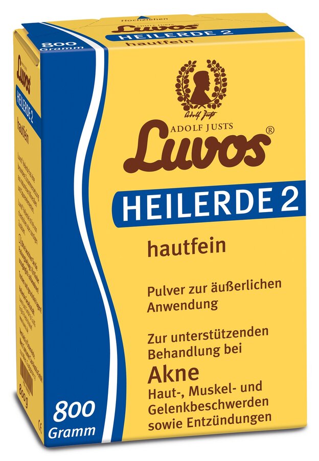Luvos-Heilerde 2 is used as a face mask, peeling, envelope, bandage and package as well as in rinsing and bathrooms.
