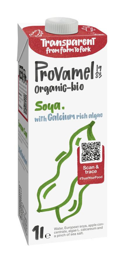 Good from the bean and even more: In addition to high -quality, vegetable protein, the Provamel Bio Sojadrink Plus scores with the calcium -rich algae from the northwest coast of Iceland. What can we say, we are full of surprises.