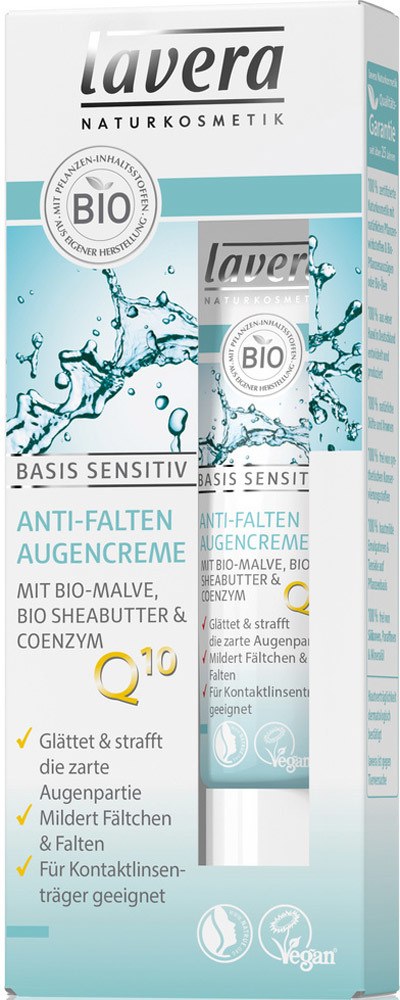 Lavera base sensitive anti-fold eye cream Q10, 15ml - firstorganicbaby