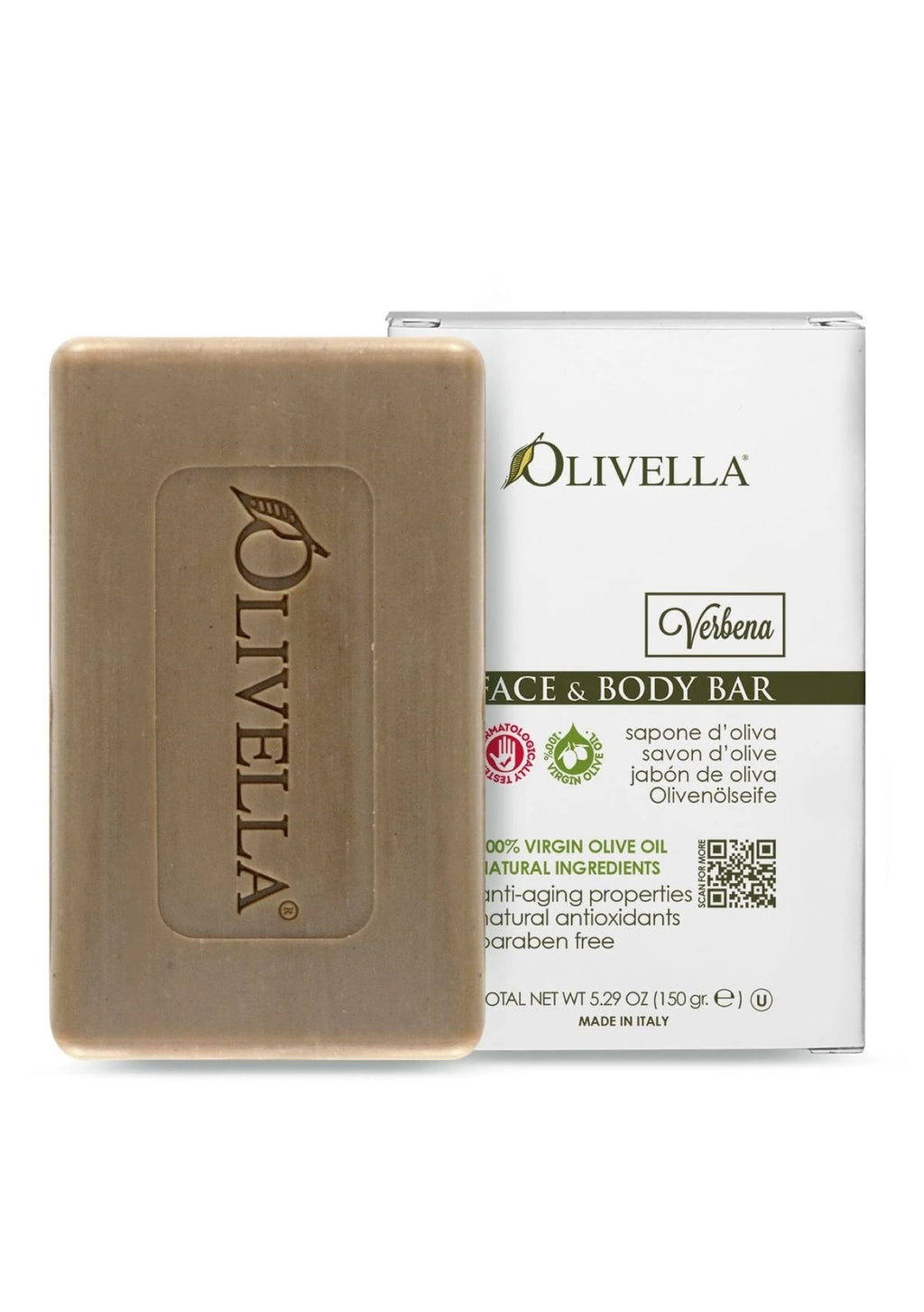 Olivella Verbena face & body bar, 150g