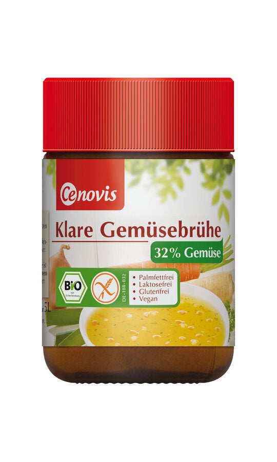 Cenovi's clear vegetable broth with 30% vegetables - ideal for seasoning and refining vegetables, stewing dishes, soups, sauces and many other dishes.