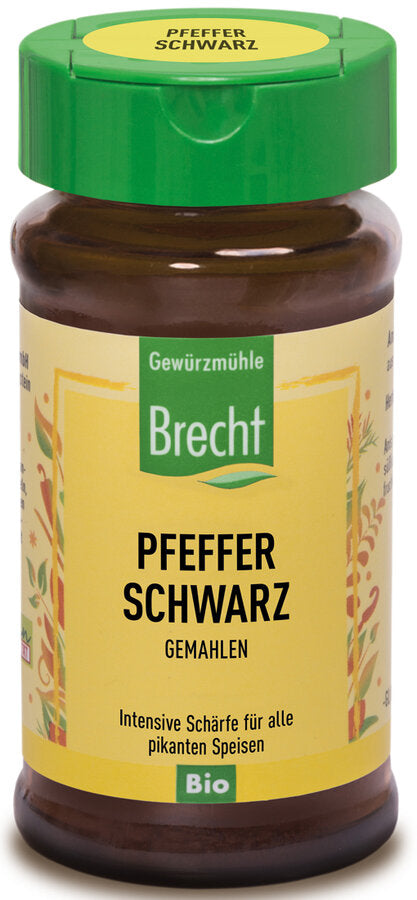 Gewürzmühle Brecht Pepper round black, 40g - firstorganicbaby