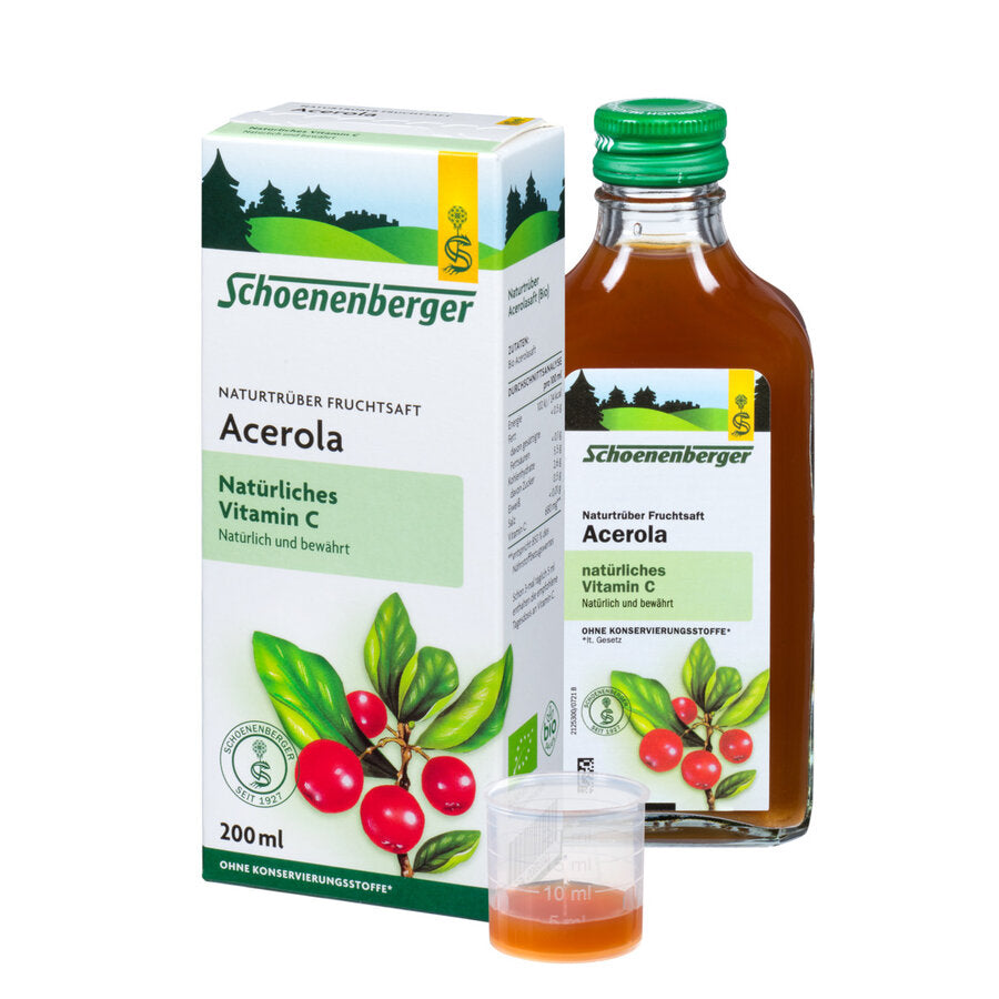 Schoenenberger® Acerola, Natural across Fruit Juice (Bio), 200ml - firstorganicbaby