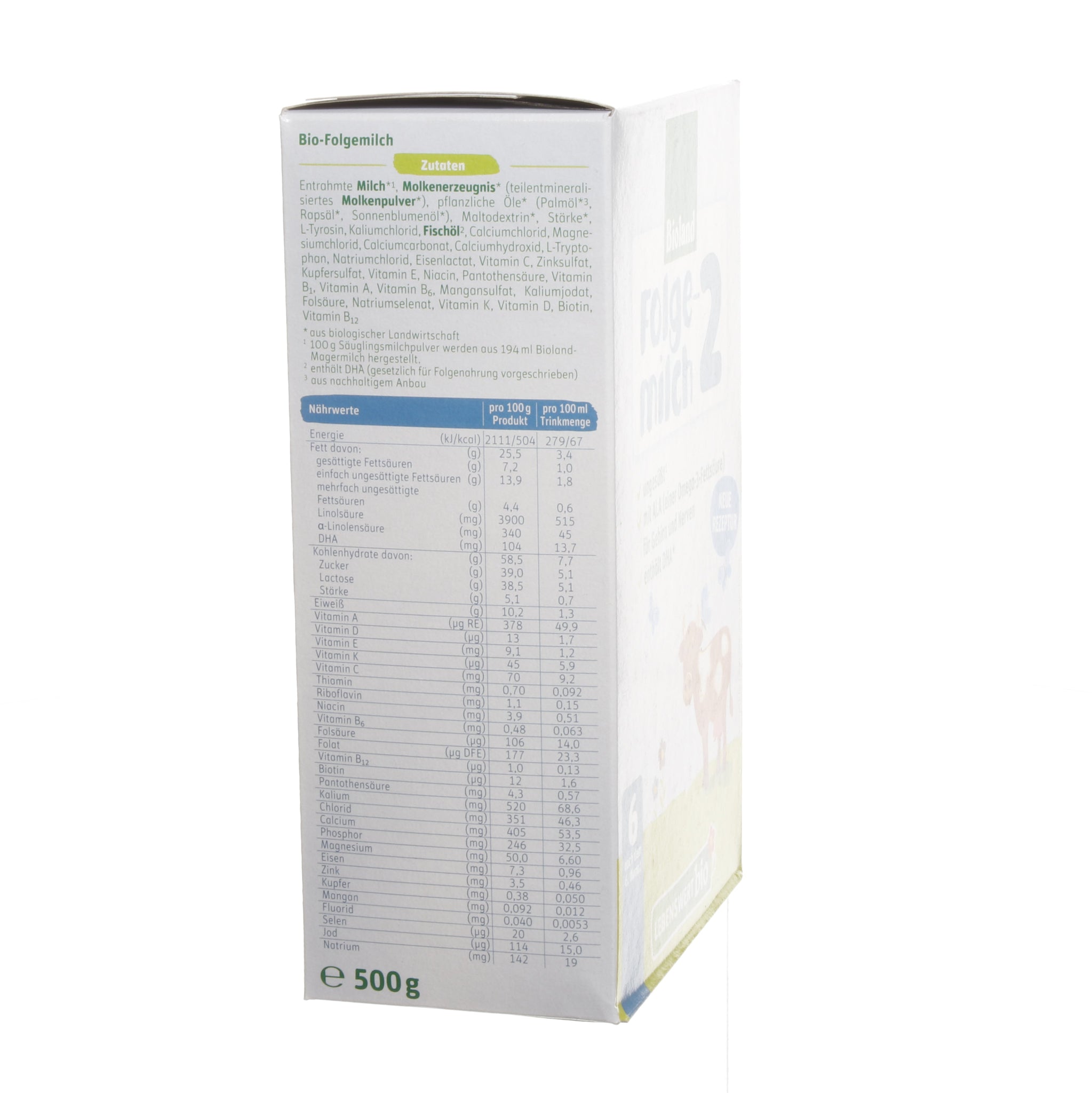 30 x  Lebenswert organic follow on milk 2, 500g - firstorganicbaby
