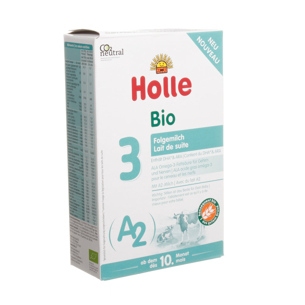 Holle A2 Organic Follow-on Milk 3, from the 10th Month (400g) - firstorganicbaby