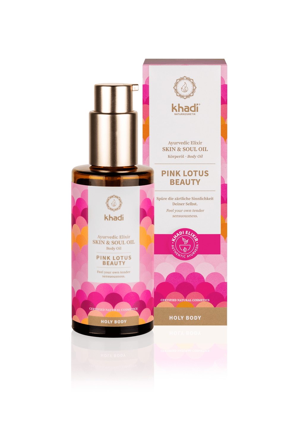 Khadi Pink Lotus Beauty body oil, 100ml - firstorganicbaby