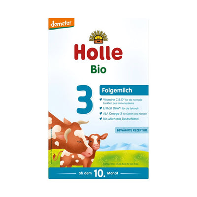 16 x Holle Organic Follow-on Milk 3, 600g - firstorganicbaby