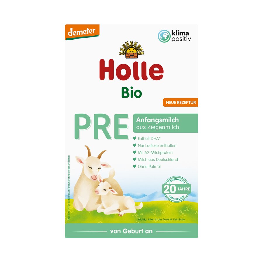 12 x Holle Organic Infant Formula PRE made from goat's milk Demeter, 400g - firstorganicbaby