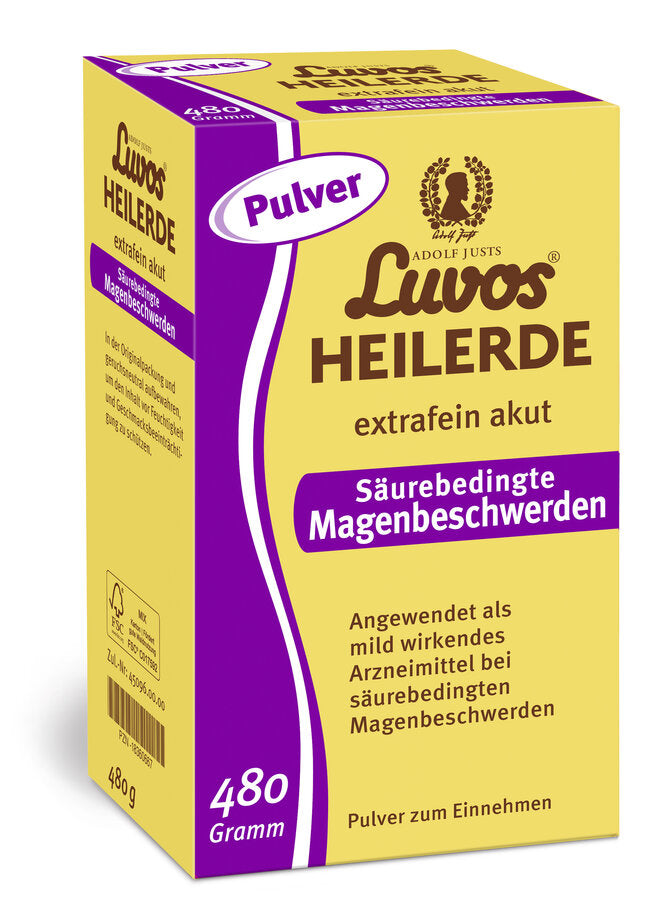 Luvos-Heilerde clay healing - extra fine for acute acid-related stomach problems, 480g - firstorganicbaby