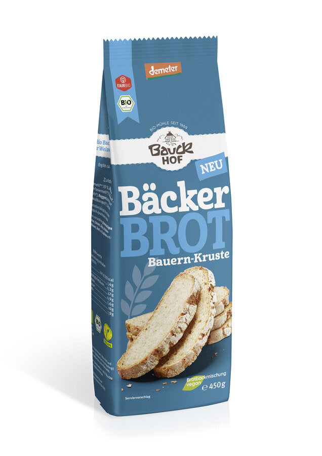 3 x Bauckhof Baker's bread farmer's crust, 450g