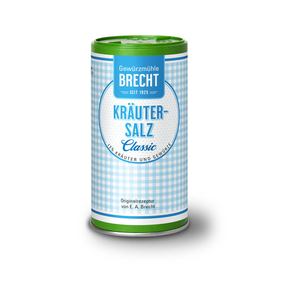 2 x Gewürzmühle Brecht herbal salt ´Classic´, 200g