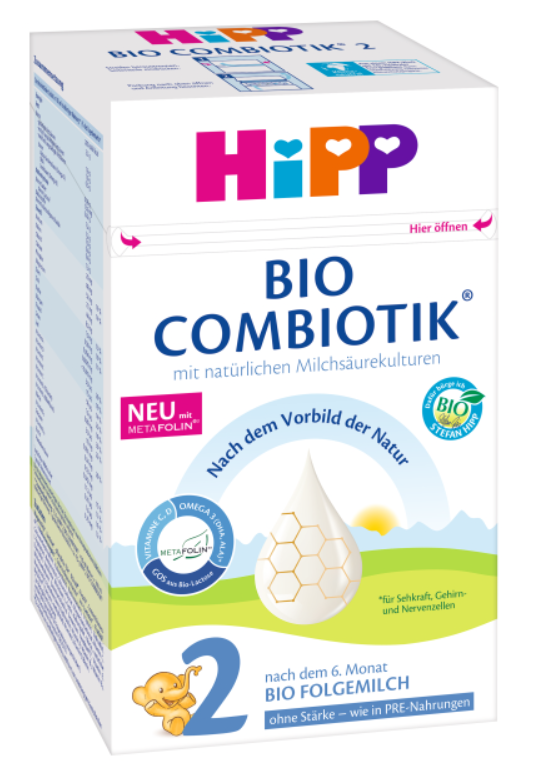 32 x Hipp 2 Bio Combiotics Without Starch, 600g