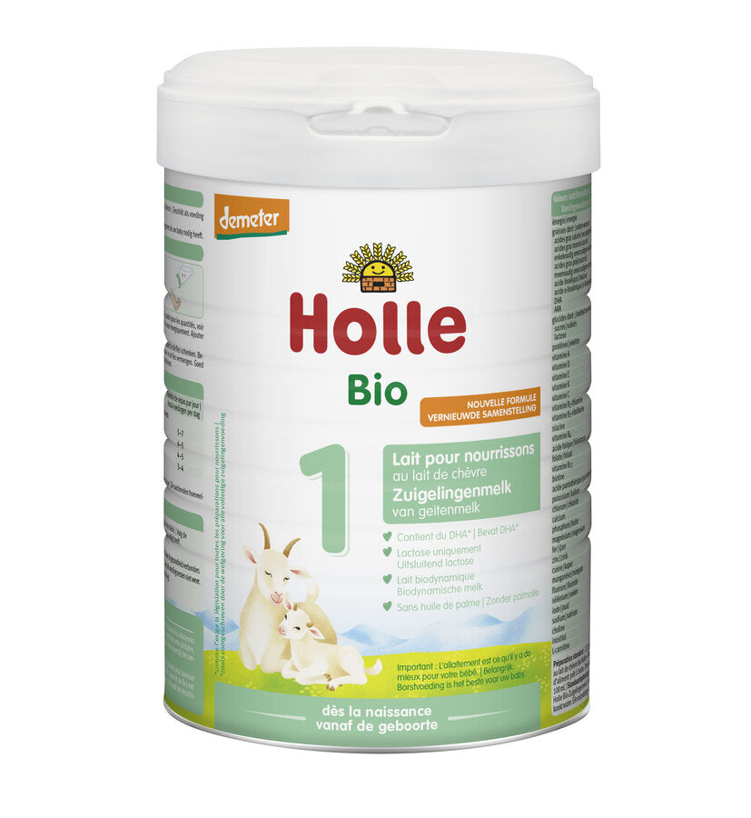Holle Dutch Goat Milk Formula Stage 1 - From birth, 800g Tin - firstorganicbaby