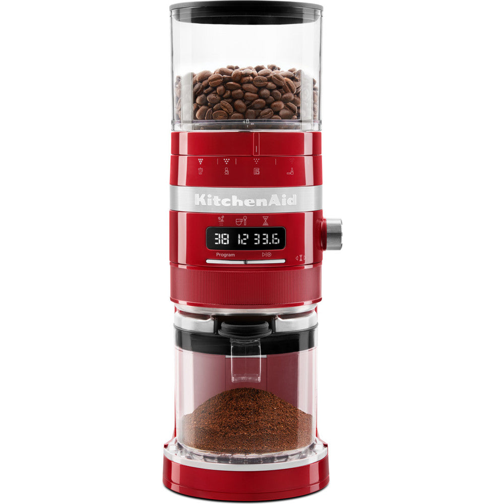 KitchenAid Artisan 5KCG8433ECA Kaffeemühle in Schwarz/Silber - 70 präzise Mahleinstellungen & automatische Dosierfunktion! 🎯