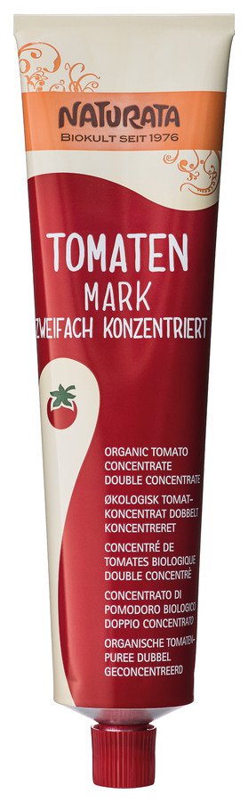 NATURATA Tomatenmark, zweifach konzentriert 28-30 % in der Tube, 200g - firstorganicbaby