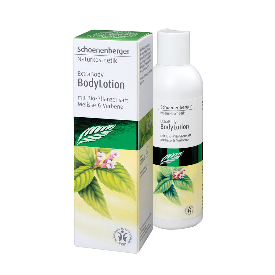 Schoenenberger® ExtraBody® BodyLotion mit Bio-Pflanzensaft Melisse BDIH, 200ml - firstorganicbaby