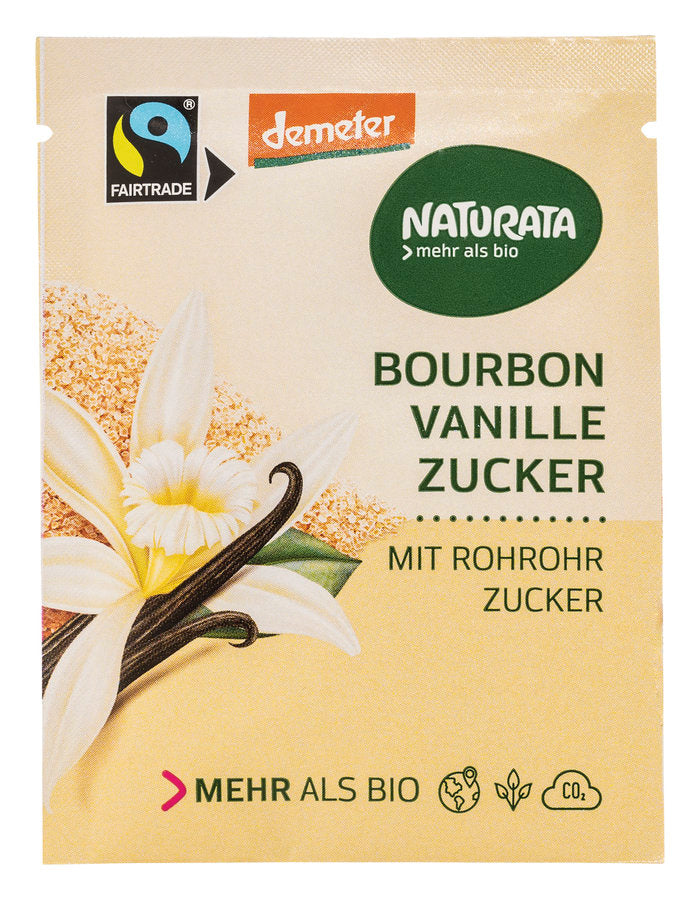 NATURATA Bourbon Vanillezucker, 8 % Vanille, 8g - firstorganicbaby