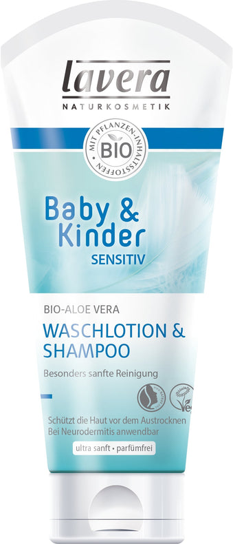 Lavera Baby & Children Waschotion & Shampoo, 200ml - firstorganicbaby