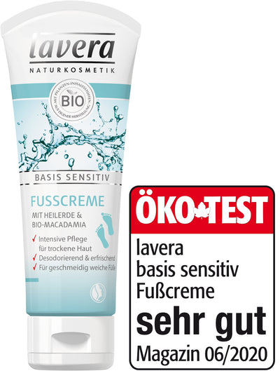 Lavera base sensitive foot cream, 75ml - firstorganicbaby