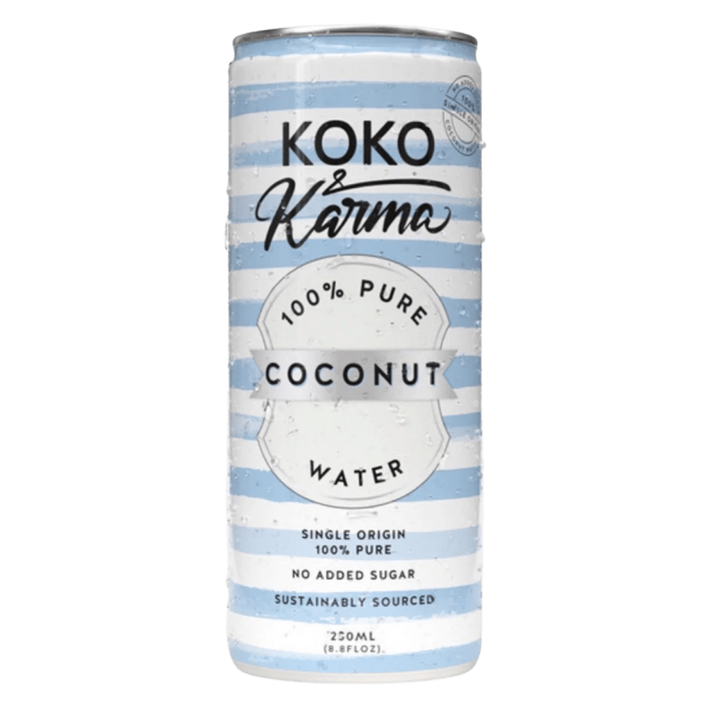 Koko & Karma Pure Coconut Water - No added Sugar, 12 pack case 8.45oz cans - firstorganicbaby