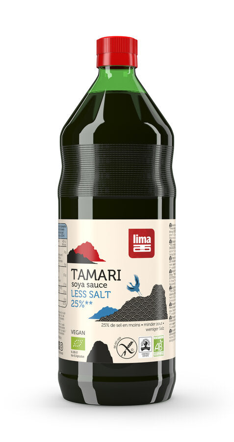 Tamari 25% less salt