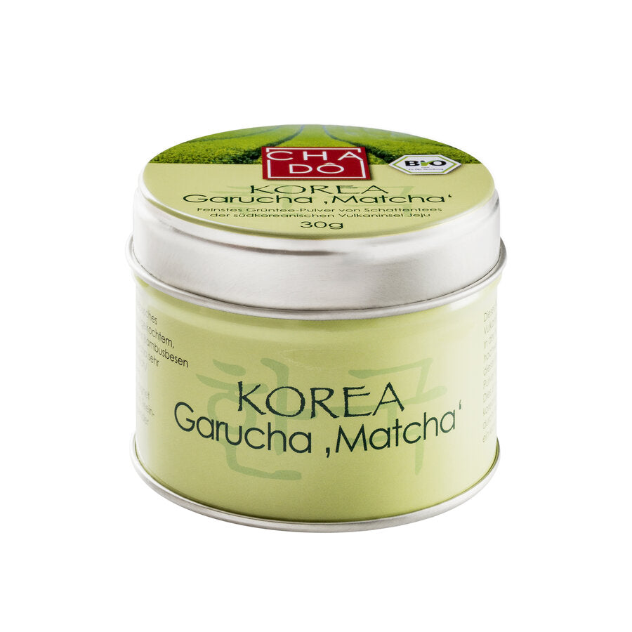 Matcha powder with excellent price/performance ratio of the south-Korean volcanic island of Jeju