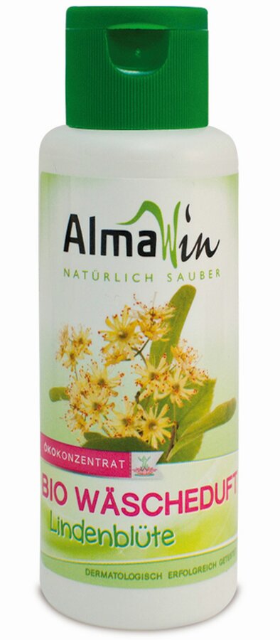 Biowäscheuft gives the laundry a natural fragrance after linden blossom. Etherish natural oils from K.B.A. eco-certified.