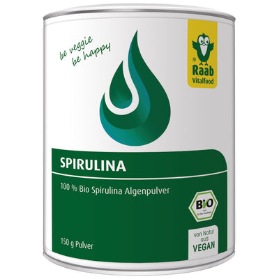 Spirulina is a blue -green, unicellular microalge and, especially in Central America, Africa, Australia and Asia, where it naturally thrives in some lakes, has always been used as food. Raab Bio Spirulina is cultivated in biologically certified aquacultures and dried gently.