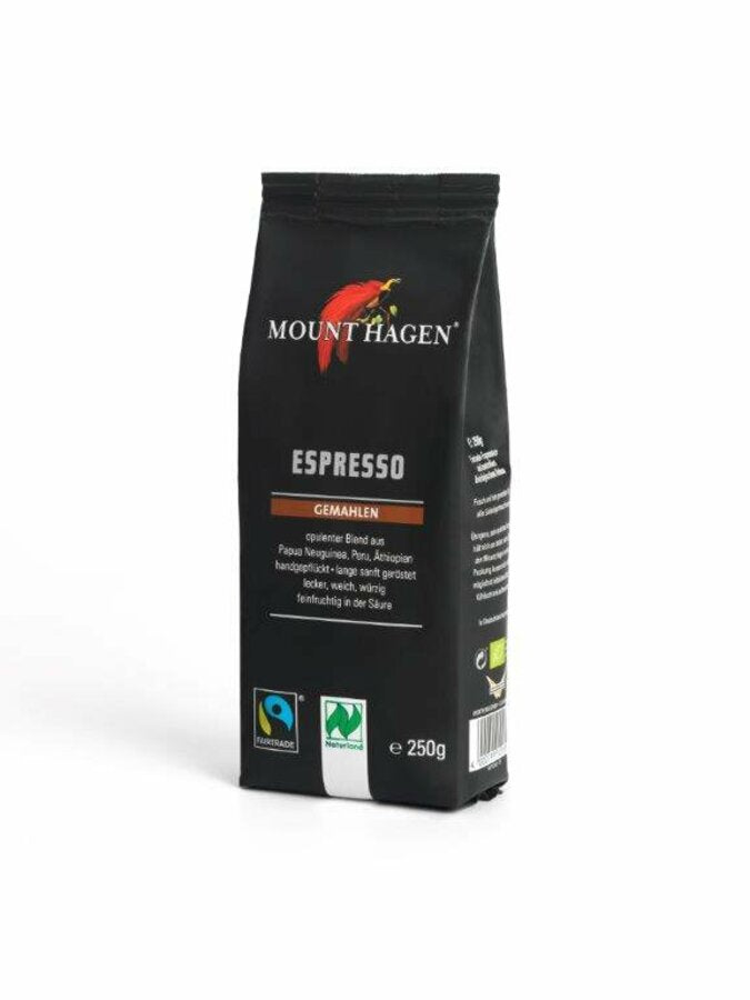 Mount Hagen Bio Fair Trade Espresso, ground, 250g - firstorganicbaby