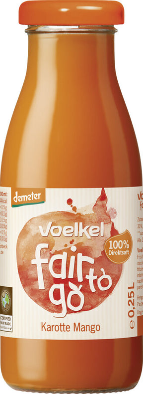 Voelkel and Fairtsa fresh, fruity and intense - in Fair to Go there is 100% taste of fairs -certified ingredients. Enjoy and support the international standards for fair trade, sustainable management and highest transparency with us.