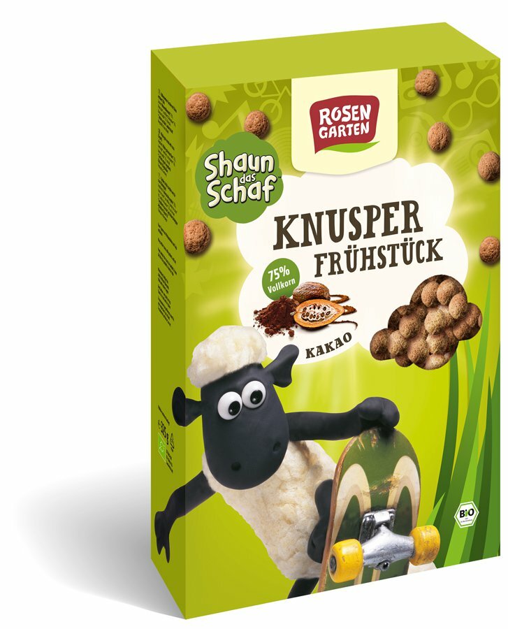 6 x Rosengarten Shaun the sheep - crispy breakfast cocoa, 325g - firstorganicbaby
