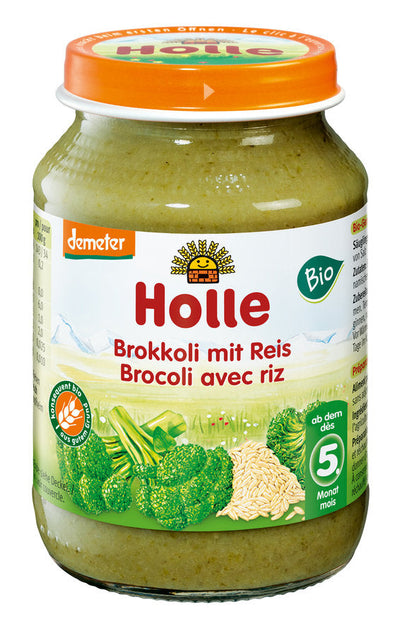 Holle Brokkoli mit Reis, 190g - firstorganicbaby
