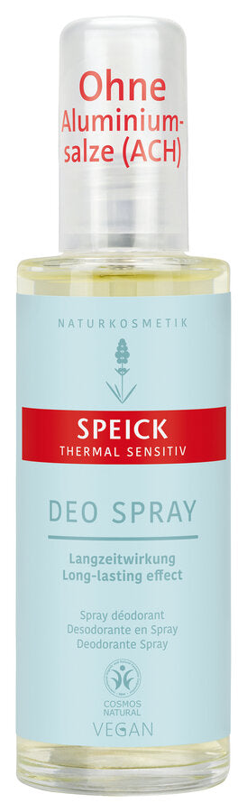 Skin-spoiling deodorant spray with effective long-term effect: protects reliably and maintains with a fine-fruity fragrance. With the power of the silica -contained thermal water from snake pool. With skin-calming bio-hamamelis extract, skin-maintaining vitamin F and skin-protecting sugar beet extract. Long-lasting freshness. Contains the unique extract of the high alpine Speick plant (KBW).
