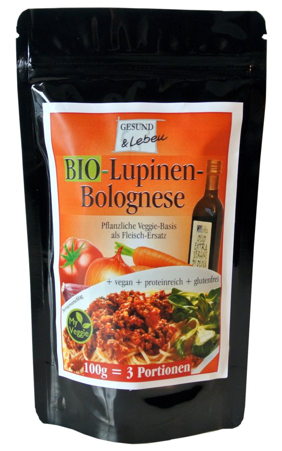Gesund & Leben BIO-Lupinen Bolognese, 100g - firstorganicbaby