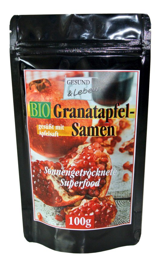 Gesund & Leben BIO Granatapfelsamen, 100g - firstorganicbaby