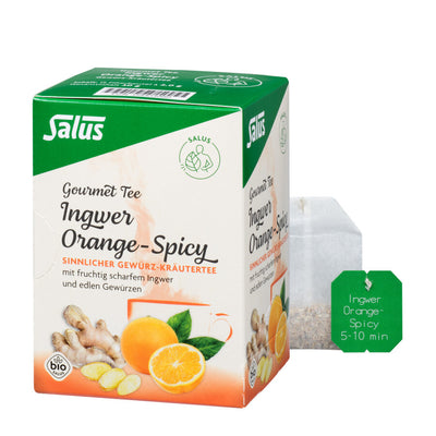 Sensual spice herbal tea with fruity spicy ginger and noble spices
