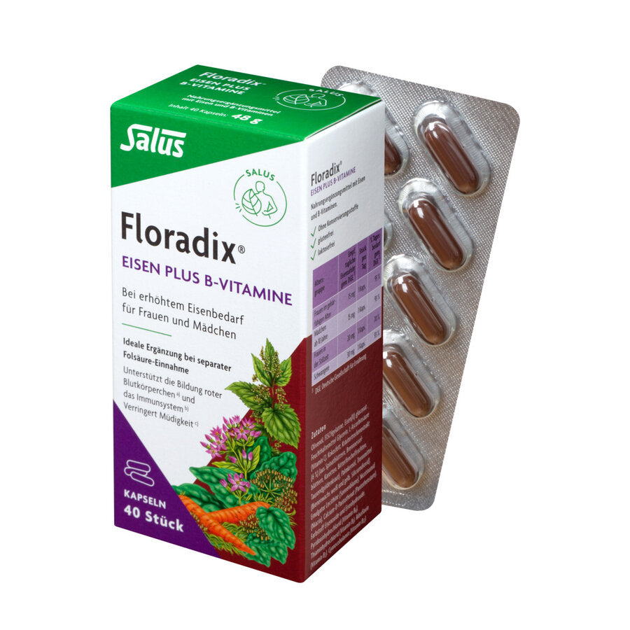 In the event of increased iron requirement for women and girls ideal supplement in separate folic acid intake, the formation of red blood cells supports and the immune system reduces tiredness