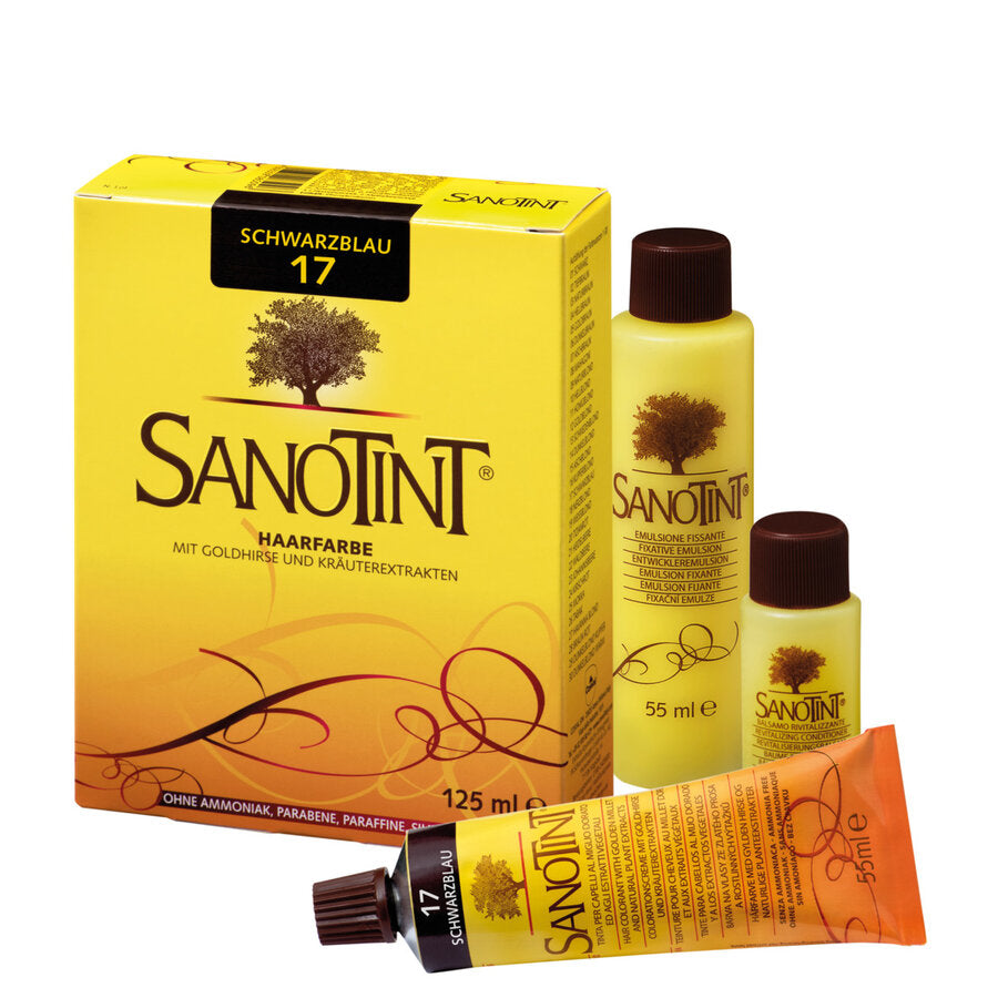 Sanotint® hair color No. 17 Schwarzblau, 125ml - firstorganicbaby