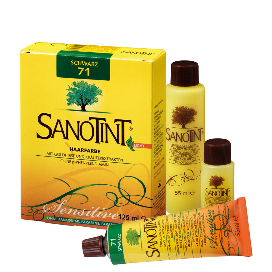 Sanotint® hair color sensitive No. 71 black, 125ml - firstorganicbaby